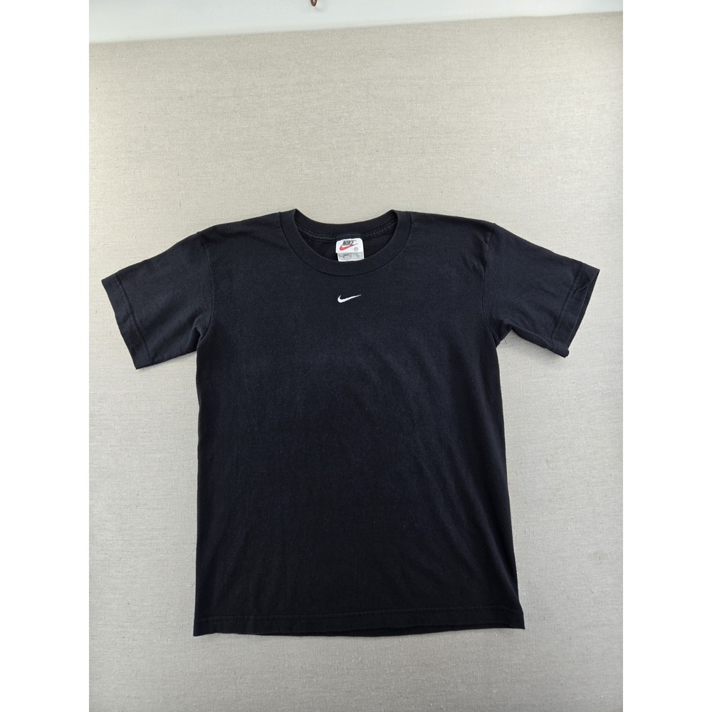 Vintage 90s Nike Center Swoosh T Shirt Mens M Black Made In USA White Tag
